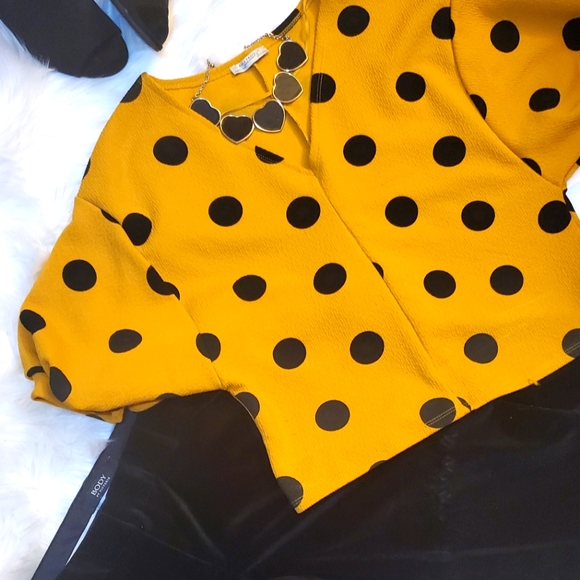 Zara Tops - Zara Polka Dot Top